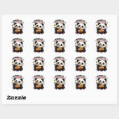 NUDELN MACHEN ALLES BESSER PANDA-STICKER RUNDER AUFKLEBER (Blatt)