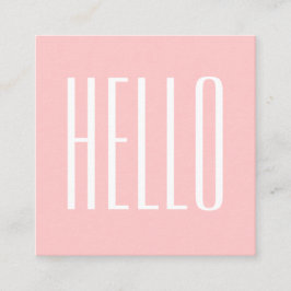 Nudeln minimalistisch moderne rosa Visitenkarte