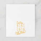 Nudeln Platzkarte (Außenseite Aufgefaltet)