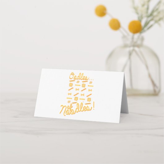 Nudeln Platzkarte (Vorderseite)