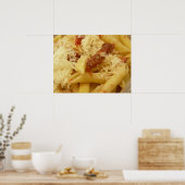 Nudeln, Tomaten und Käse Poster (Küche)