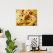 Nudeln, Tomaten und Käse Poster (Heimbüro)