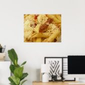 Nudeln, Tomaten und Käse Poster (Heimbüro)