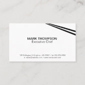 Nudeln und Sauce in einer Schüssel Visitenkarte (Rückseite)