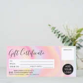 Nudelregenmarmor Rosa Geschenkgutschein (Stehend Vorderseite)