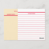 Nudelsauce Italienische Küche Koch Rezepte Postkarte (Rückseite)