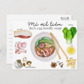 Nudelsuppe aus Enten - Postkarte (Vorne/Hinten)