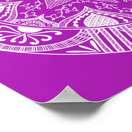 NudiBrana Mandala Poster (Ecke)