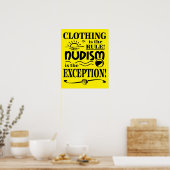 Nudism Poster (Küche)