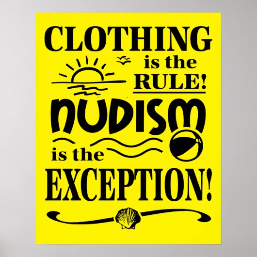 Nudism Poster (Vorne)