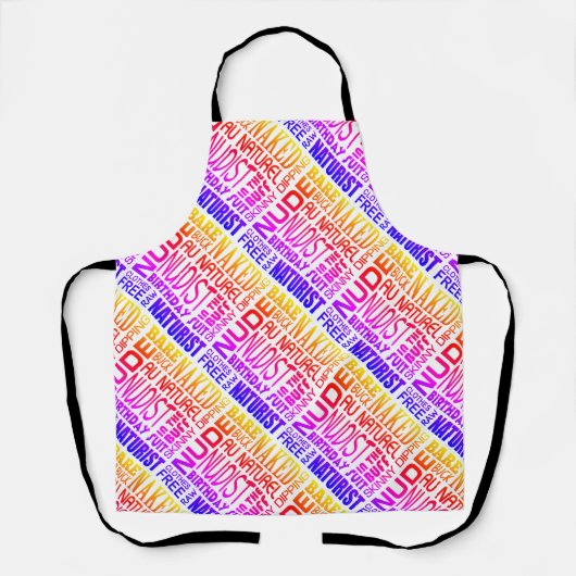 Nudismus, Naturist/Nudist Schürze (Vorderseite)