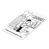 Nudist Camp entry fee - 5 Pfund Magnet (Linke Seite)