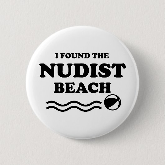 Nudisten, Nudistenstrand Button (Vorderseite)