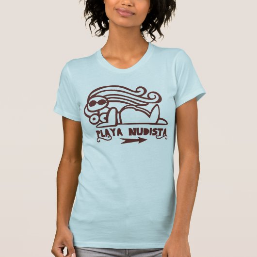 Nudistischer Strand T-Shirt (Vorderseite)