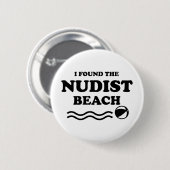 Nudists, Nudist Beach Button (Vorne & Hinten)