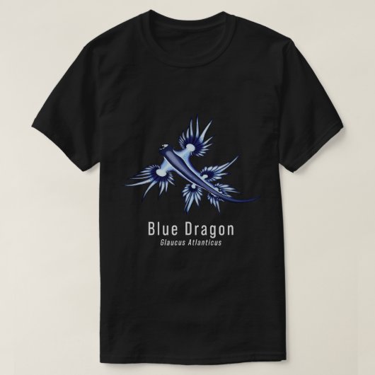 Nudizweig Blau Dragon Sea Slug Ocean Scuba Diver T-Shirt (Design vorne)
