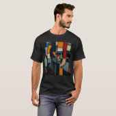 NUES Cubist Abstract 3 T-Shirt (Vorne ganz)