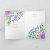 Nuestra Boda 4 Seiten FLORAL Spanish WedTES INVITE Karte (Innenseite)