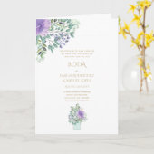 Nuestra Boda 4 Seiten FLORAL Spanish WedTES INVITE Karte (Gelbe Blume)