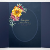 Nuestra Boda 6 Seiten Sonnenblumen Einladung Hochz (Innenseite Mitte)