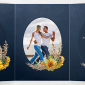 Nuestra Boda 6 Seiten Sonnenblumen Einladung Hochz (Innenseite Mitte)