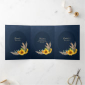 Nuestra Boda 6 Seiten Sonnenblumen Einladung Hochz (Innenseite)