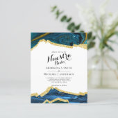 Nuestra Boda AGATE Gold Spanish Wedding INVITE (Stehend Vorderseite)