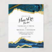 Nuestra Boda AGATE Gold Spanish Wedding INVITE (Vorderseite)