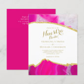 Nuestra Boda AGATE Gold Spanish Wedding INVITE (Vorne/Hinten)