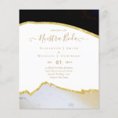 Nuestra Boda AGATE Gold Spanish Wedding INVITE (Vorderseite)