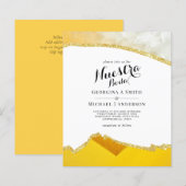 Nuestra Boda AGATE Gold Spanish Wedding INVITE (Vorne/Hinten)