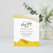 Nuestra Boda AGATE Gold Spanish Wedding INVITE (Stehend Vorderseite)