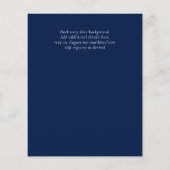 Nuestra Boda AGATE Gold Spanish Wedding INVITE (Rückseite)