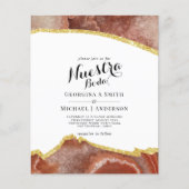 Nuestra Boda AGATE Gold Spanish Wedding INVITE (Vorderseite)