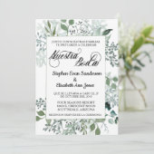 Nuestra Boda Blätter Einladung (Stehend Vorderseite)