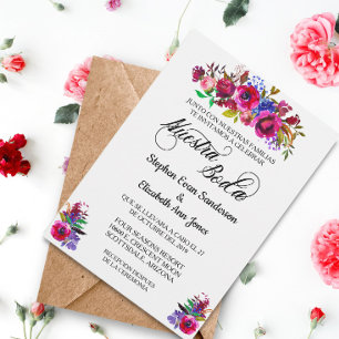 Nuestra Boda Blume Einladung