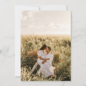 Nuestra Boda Budget Foto Hochzeit Einladung rustik (Rückseite)