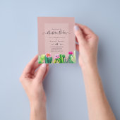 Nuestra Boda CACTI Fiesta Spanish Wedding INVITE Flyer (Gruppe)