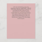 Nuestra Boda CACTI Fiesta Spanish Wedding INVITE Flyer (Hinten)