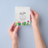 Nuestra Boda CACTI Fiesta Spanish Wedding INVITE Flyer (Gruppe)