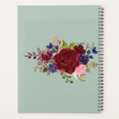 NUESTRA BODA de Flores Burdeos BURGUNDY Planer (Rückseite)