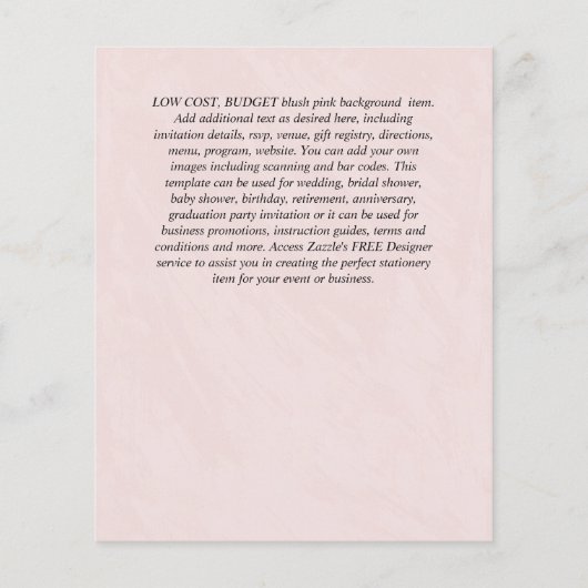 NUESTRA BODA Dusty Blue Floral BUDGET (Rückseite)