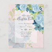 NUESTRA BODA Dusty Blue Floral BUDGET (Vorderseite)