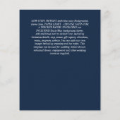NUESTRA BODA Dusty Blue Floral BUDGET Flyer (Hinten)