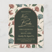 Nuestra Boda Emerald Green Terracotta Fall Einladu (Vorderseite)