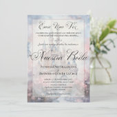 Nuestra Boda Fairy Tale Burg Hochzeit Einladung (Stehend Vorderseite)