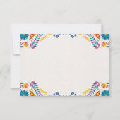 Nuestra Boda Flowers Botanical Spanish Wedding Save The Date (Rückseite)