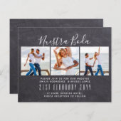 Nuestra Boda Foto Collage Wedding INVITE (Vorne/Hinten)