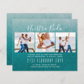 Nuestra Boda Foto Collage Wedding INVITE (Vorne/Hinten)
