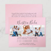 Nuestra Boda Foto Collage Wedding INVITE (Vorne/Hinten)